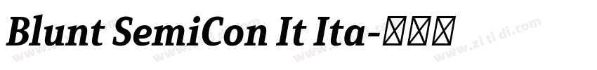 Blunt SemiCon It Ita字体转换